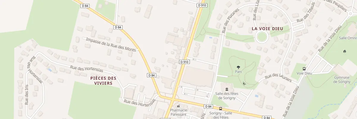 Plan du 15 Rue Nationale à Sorigny