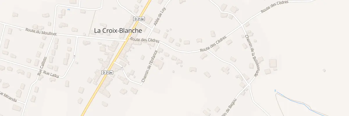 Plan du 151 Rte des Cèdres à La Croix-Blanche