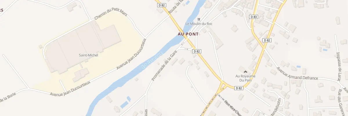 Plan du 5 Prom de la Gare à Champagnac-de-Belair