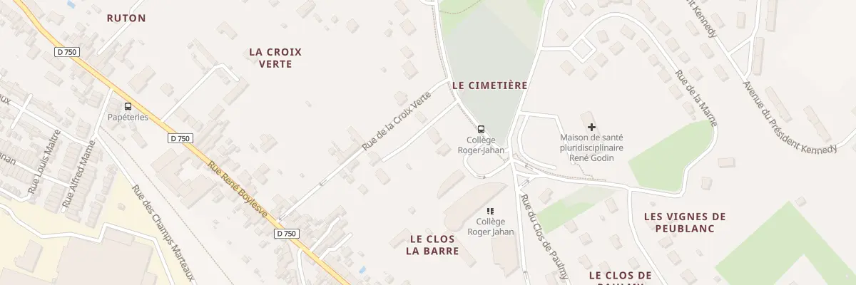 Plan du 9002 Rue du Collège à Descartes