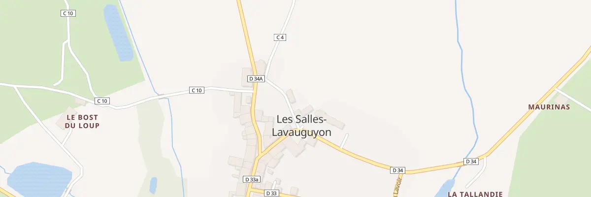 Plan du 5055 Le Bourg aux Salles-Lavauguyon