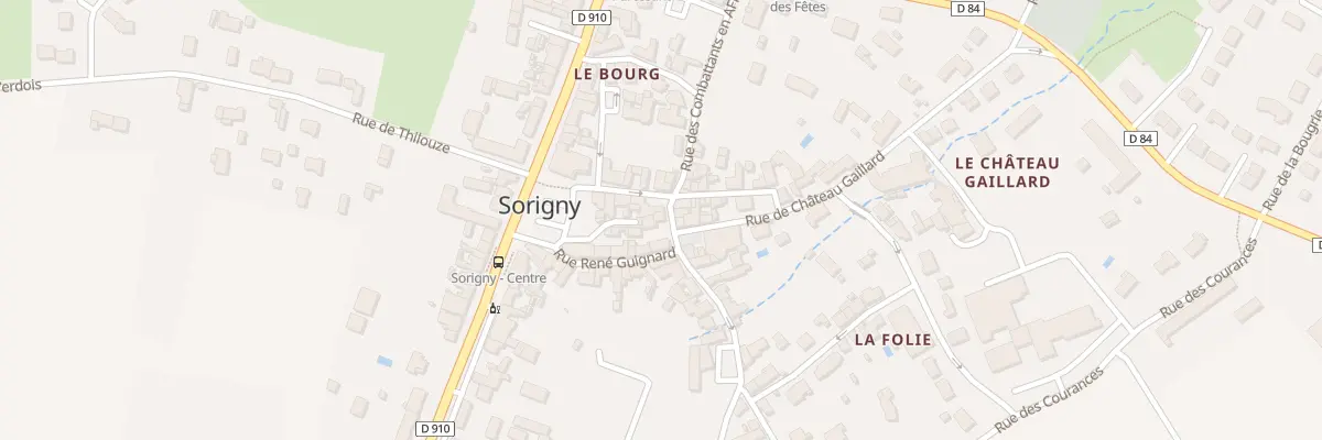 Plan du 2 Rue de la Poste à Sorigny