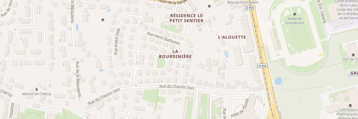 Plan du 13 Rue Henri Barbusse à Joué-lès-Tours