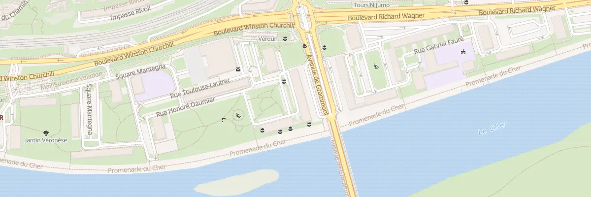 Plan du 235 Av de Grammont à Tours
