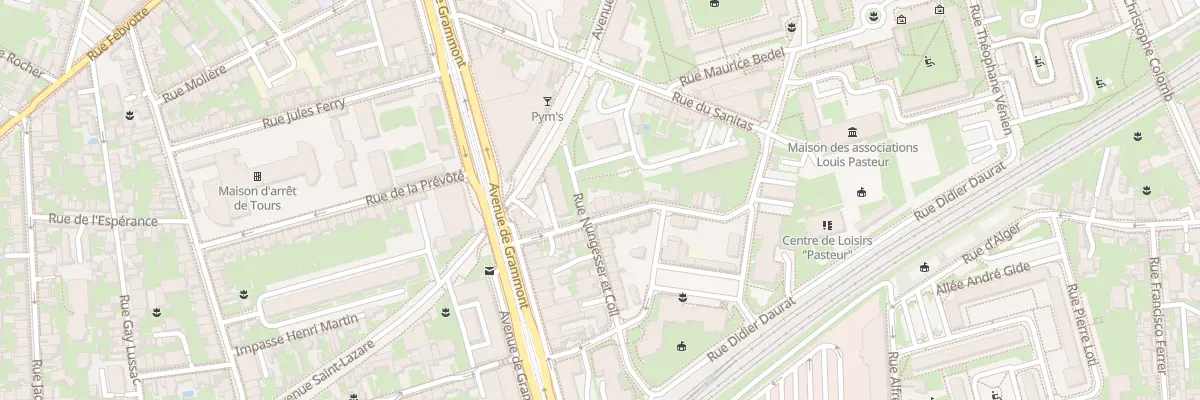 Plan du 8 Rue du Docteur Charcot à Tours