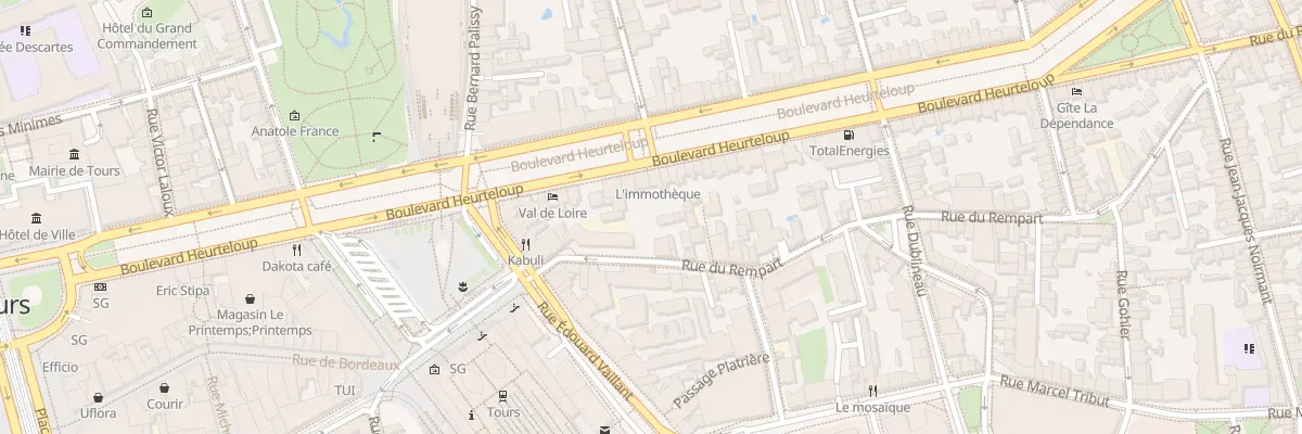Plan du 41B Bd Heurteloup à Tours