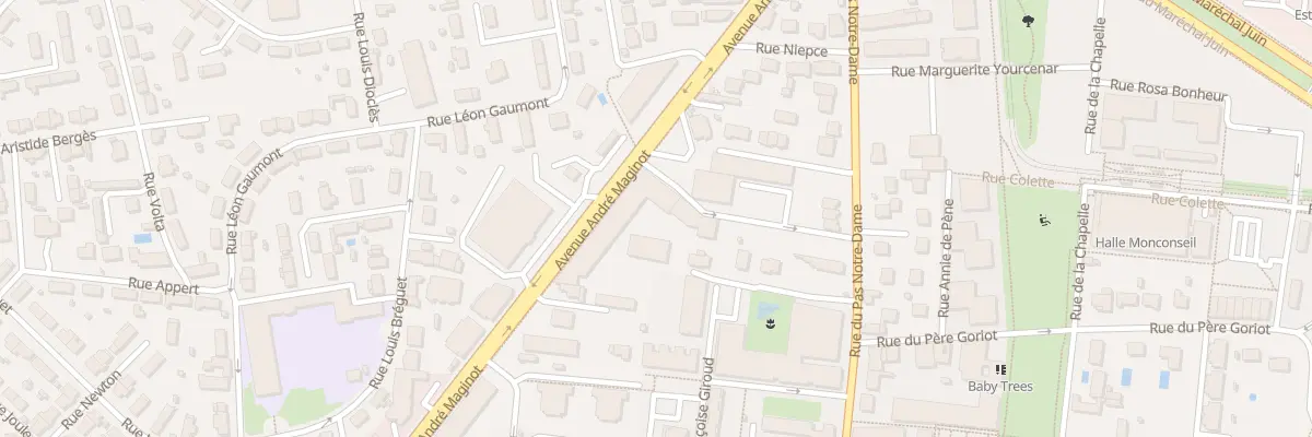 Plan du 1 Rue Madeleine Boutard à Tours