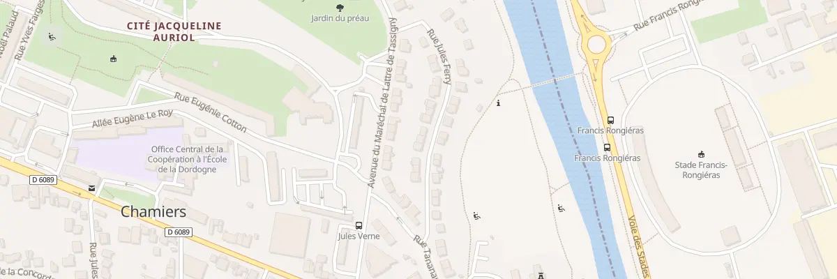 Plan du 9 Rue Jules FERRY à Coulounieix-Chamiers