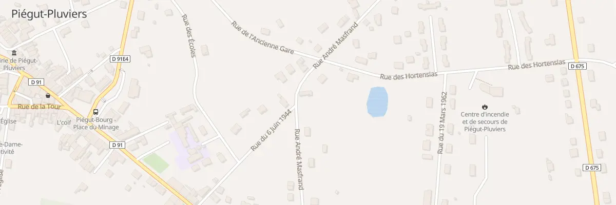 Plan du 10 Rue André Masfrand à Piégut-Pluviers