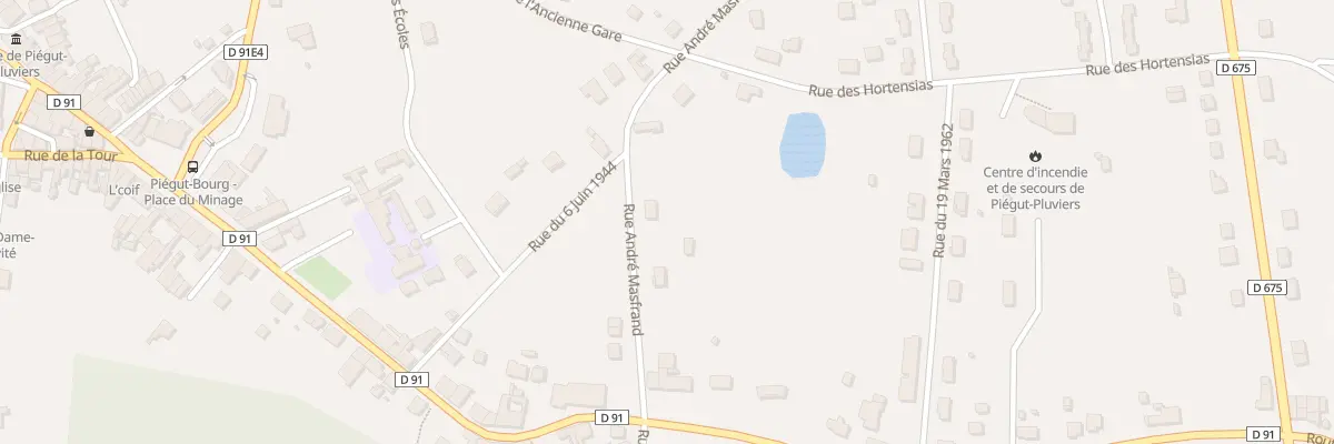 Plan du 6 Rue André Masfrand à Piégut-Pluviers