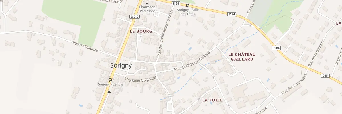 Plan du 4 Rue de la Soupe à l’Eau à Sorigny