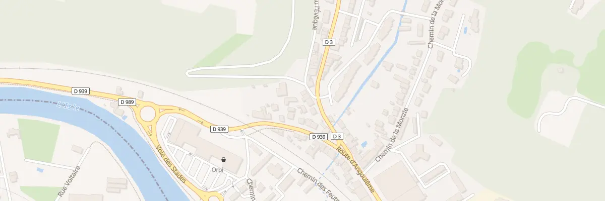 Plan du 3 Rte d’Agonac à Périgueux