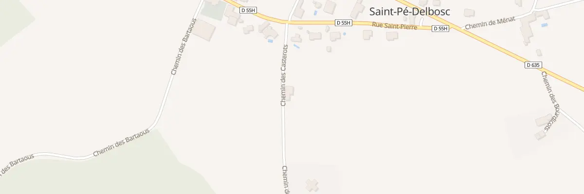 Plan du 235 Che des Casterots à Saint-Pé-Delbosc