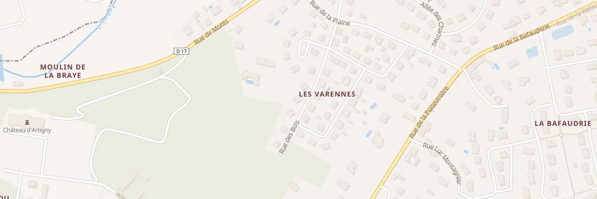 Plan du 4 Rue des Bois à Montbazon