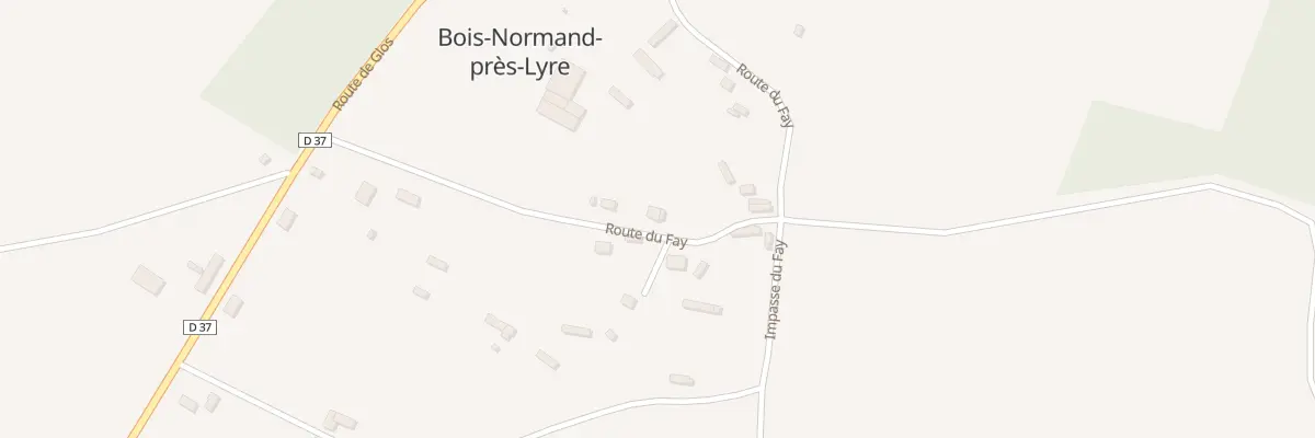 Plan du 8 Rte du Fay à Bois-Normand-près-Lyre