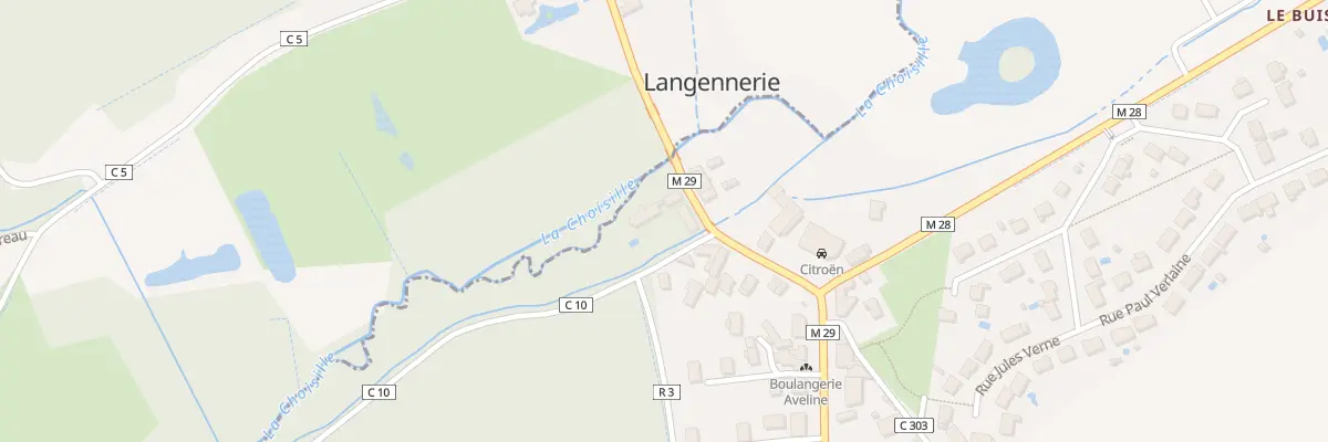 Plan du 2 Av de Langennerie à Cerelles