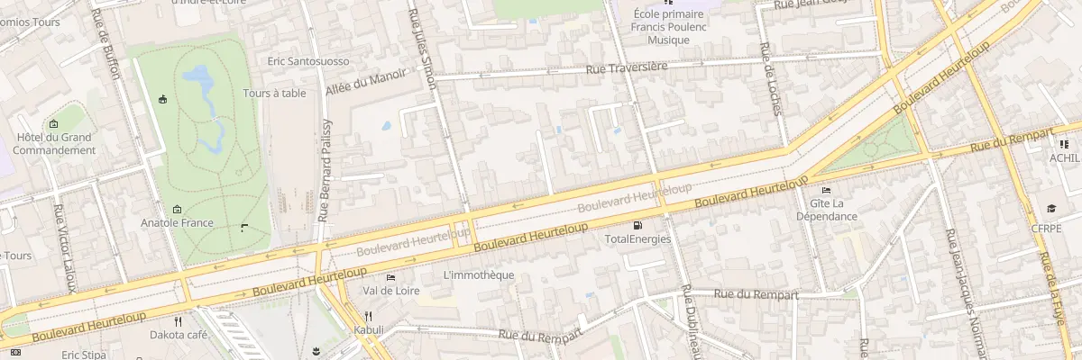 Plan du 50B Bd Heurteloup à Tours