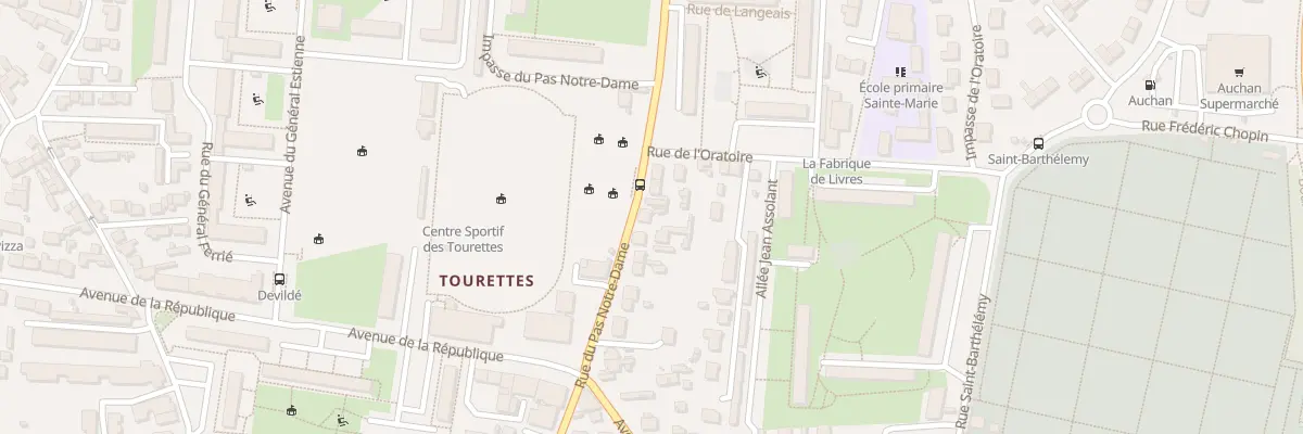 Plan du 99 Rue du Pas Notre-Dame à Tours