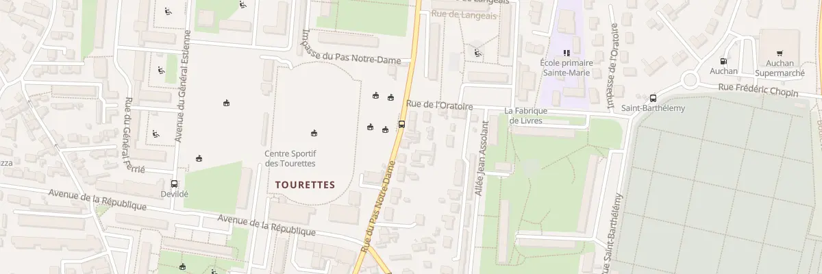 Plan du 101 Rue du Pas Notre-Dame à Tours