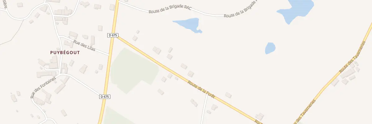 Plan du 193 Rte de la Forêt à Augignac