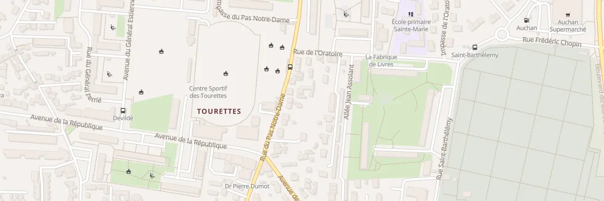 Plan du 93 Rue du Pas Notre-Dame à Tours