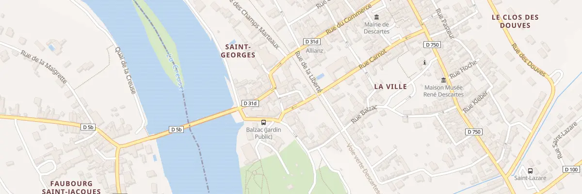 Plan du 2 Rue Traversière à Descartes