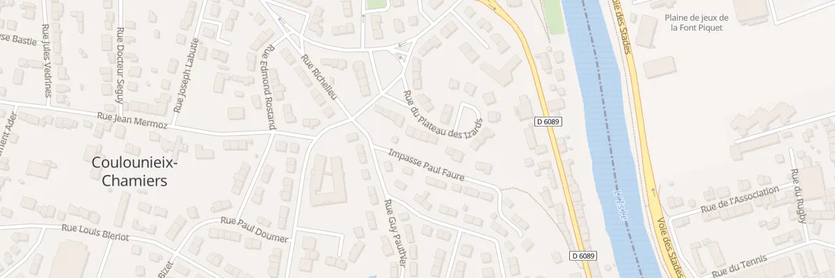 Plan du 12 Rue du Plateau des Izards à Coulounieix-Chamiers