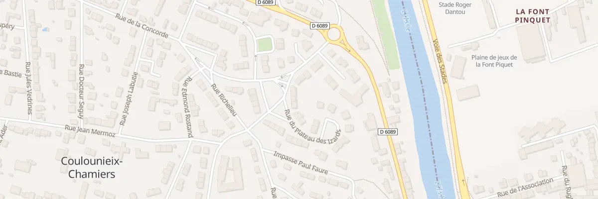 Plan du 3 Rue du Plateau des Izards à Coulounieix-Chamiers