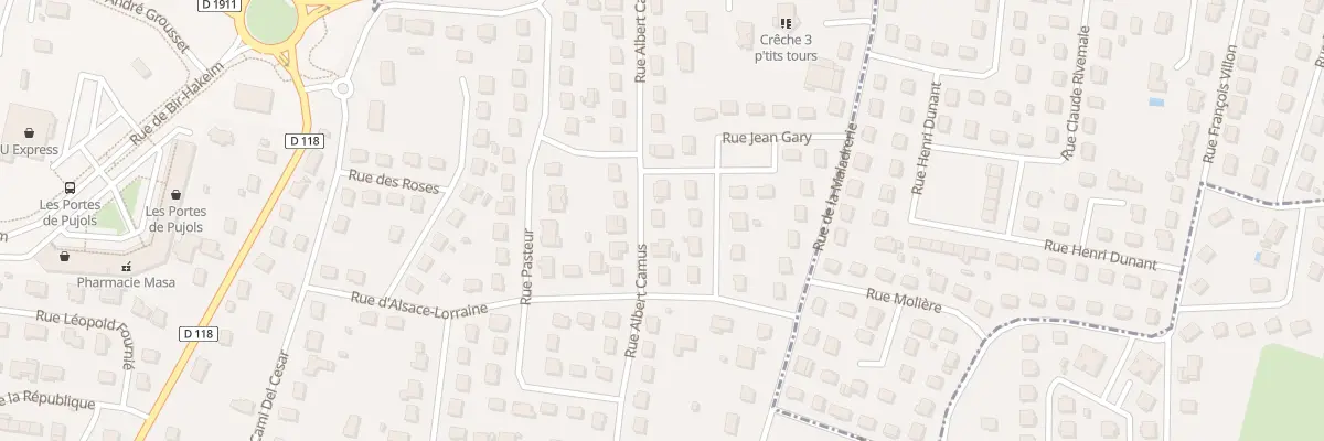 Plan du 17 Rue Albert Camus à Pujols