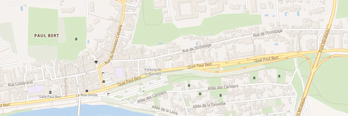 Plan du 83 Quai Paul Bert à Tours