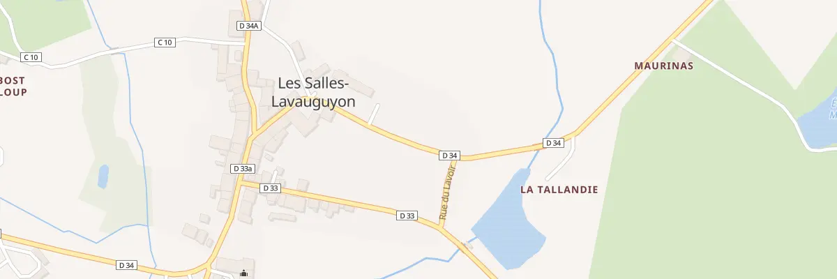 Plan du 5068 Le Bourg aux Salles-Lavauguyon
