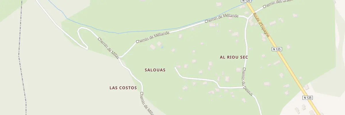 Plan de Salouas à Arlos