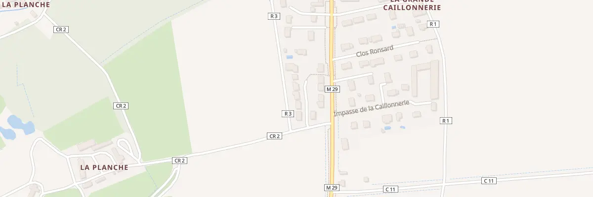 Plan du 3 All Gatien Vigean à Chanceaux-sur-Choisille