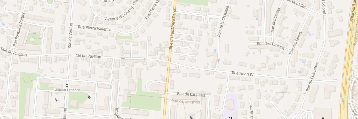 Plan du 2 Rue Henri IV à Tours