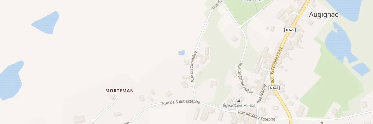 Plan du 12 Rue du Cimetière à Augignac