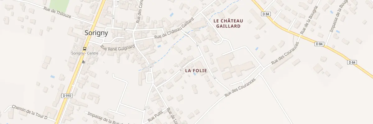 Plan du 11 Rue de la Folie à Sorigny