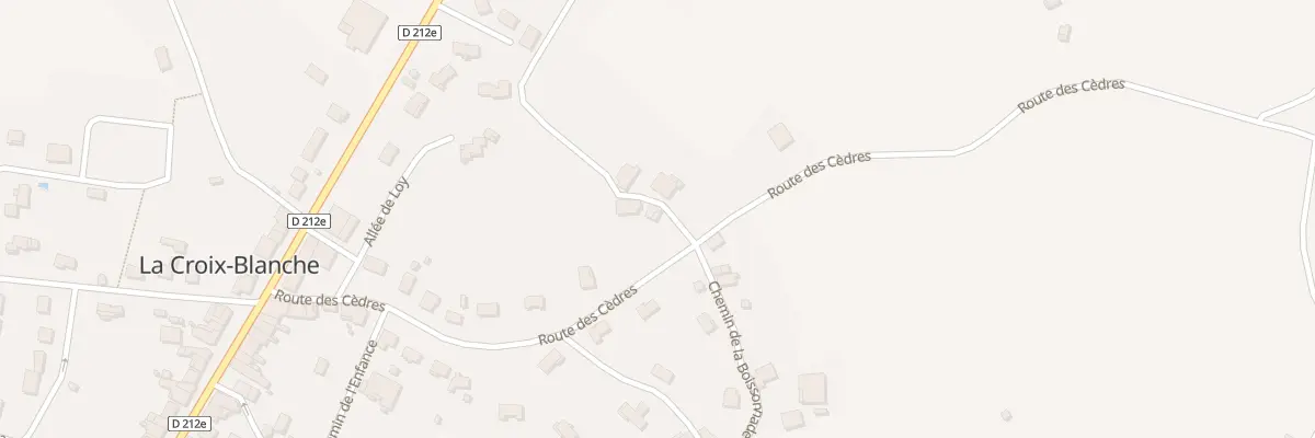 Plan du 358 Rte des Cèdres à La Croix-Blanche