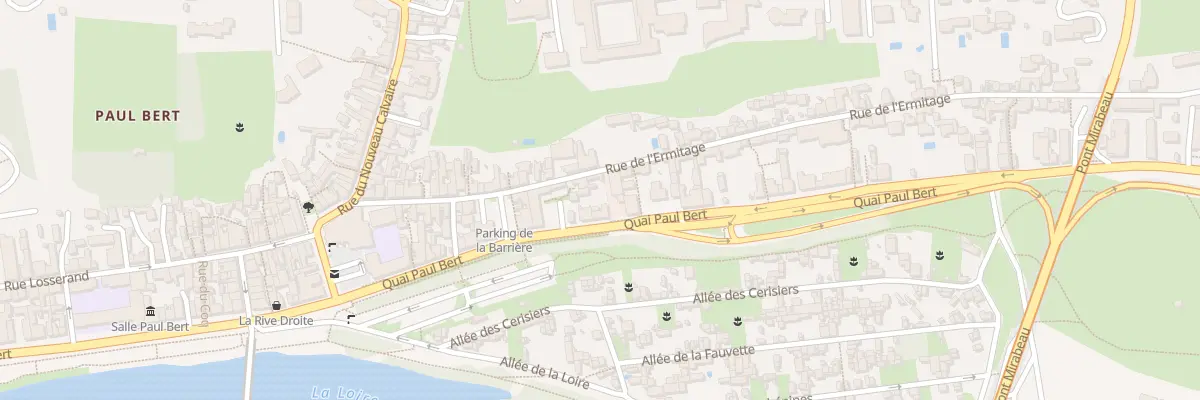 Plan du 87 Quai Paul Bert à Tours