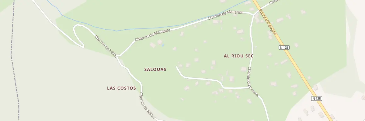 Plan du 111 Salouas à Arlos