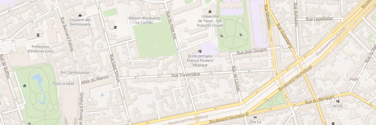 Plan du 4 Rue du Petit Pré à Tours