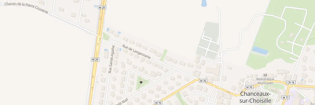 Plan du 17 Rue de Langennerie à Chanceaux-sur-Choisille
