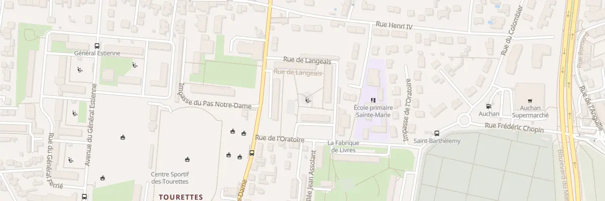 Plan du 107 Rue du Pas Notre-Dame à Tours