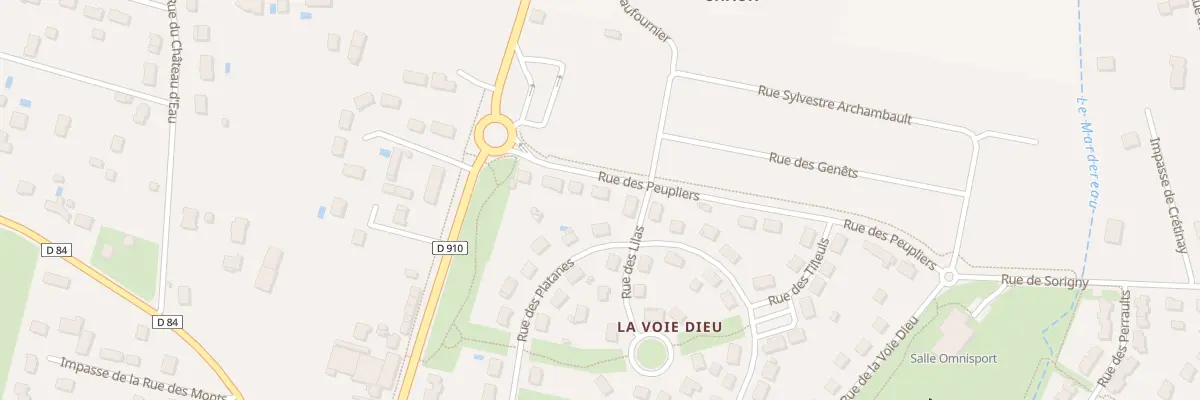 Plan du 11 Rue des Peupliers à Sorigny