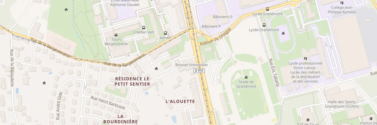 Plan du 3 Av de Bordeaux à Joué-lès-Tours