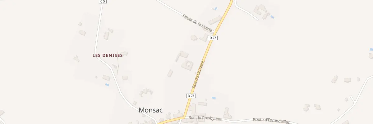 Plan du 9999 Le Bourg à Monsac