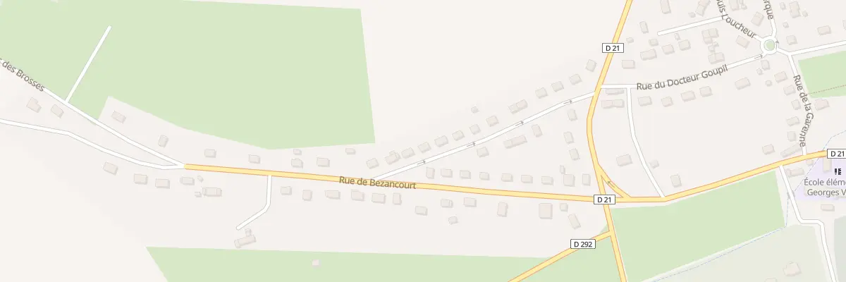 Plan du 20 Rue Yves Montand à Rugles