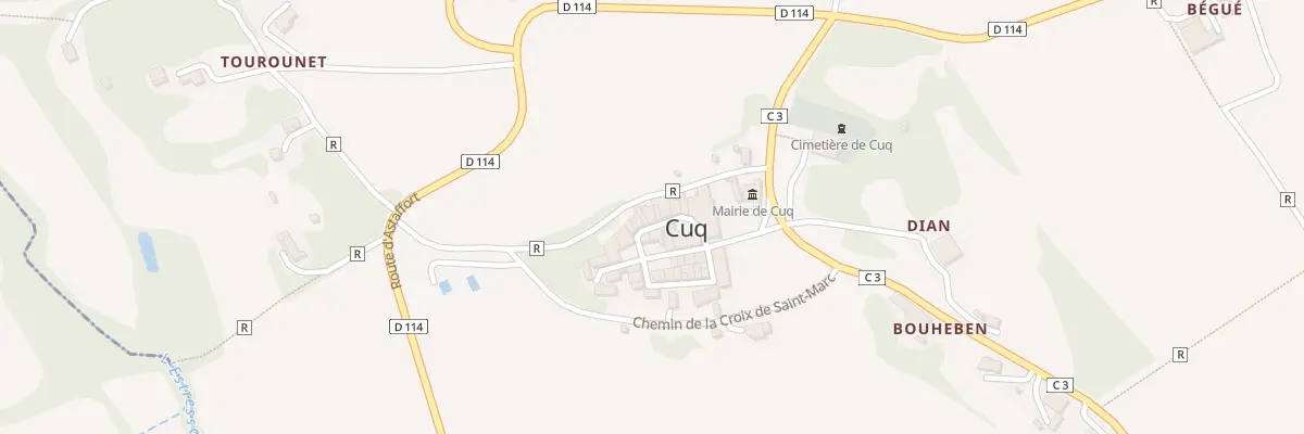 Plan du 33 Le Bourg à Cuq