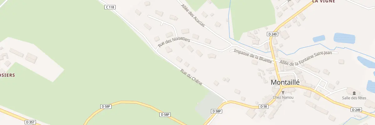 Plan du 6 Rue du Chene à Montaillé