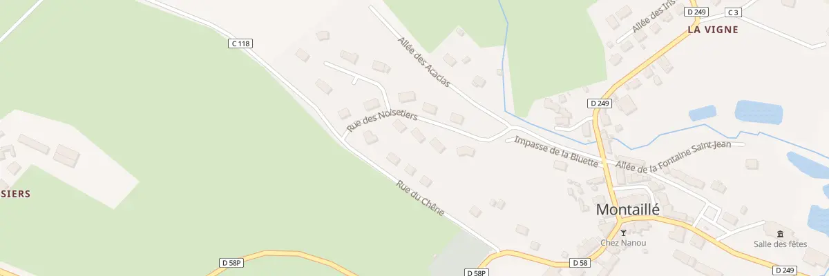 Plan du 6 Rue des Noisetiers à Montaillé