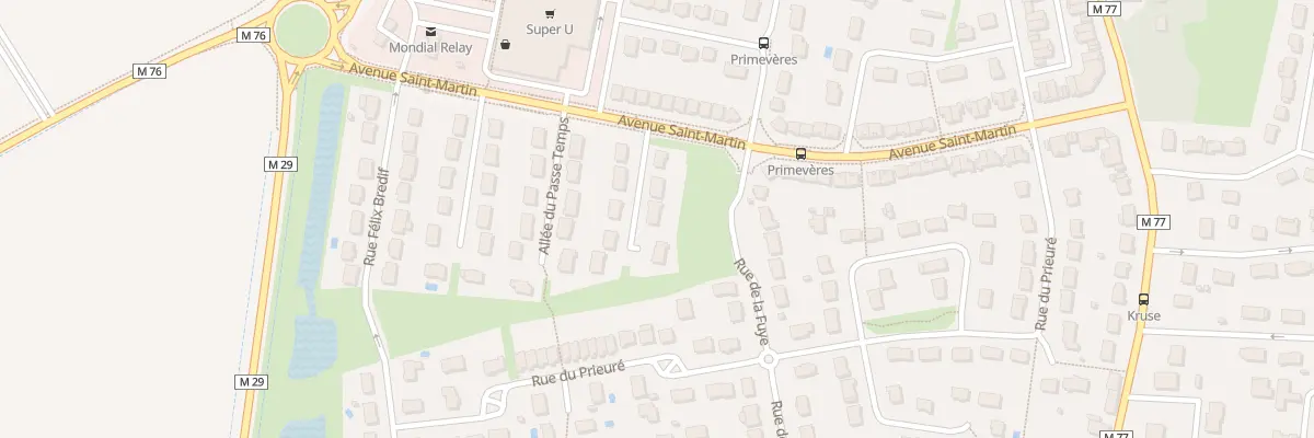 Plan du 7 All de la Gatine à Chanceaux-sur-Choisille
